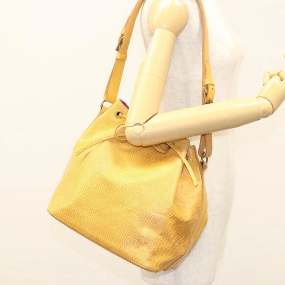 LOUIS VUITTON Epi Petit Noe Shoulder Bag Yellow M44109 LV Auth BD2091 - Picture 3 of 16